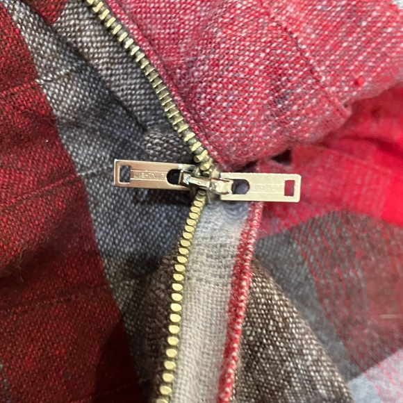 Vintage 1950s /1960s wool Scottish  reversible Pleated Skirt W25L21 - Picture 9 of 16